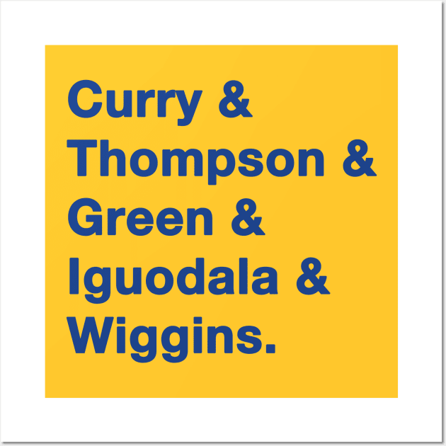 2022 Golden State Warrior Greats Blue Wall Art by IdenticalExposure